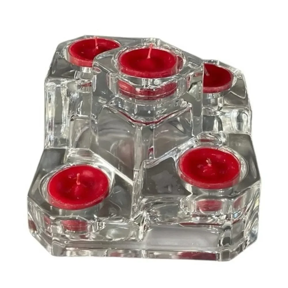 Partylite 5-Tier Crystal Castle Tea Light Candle Holder